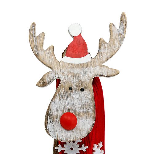 Floristik24 Dekofigur fa jávorszarvas sállal 30cm 2db