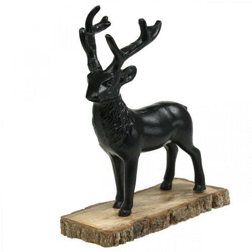 Deco Deer Deco Rénszarvas Fém Fa Fekete H25cm