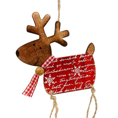 Floristik24 Dekoratív jávorszarvas akasztható figura 18cm 6db