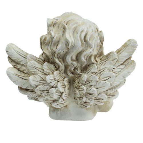 tételeket Dekoratív angyal figura álmodozó krém 20cm