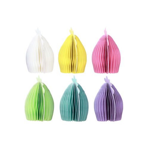 tételeket Dekoratív csirkék méhsejt papírból húsvéti 11×6,5×12cm 6db