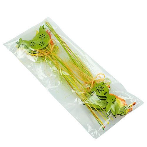 Floristik24 Dekoratív figurák fapálcán, színes H6cm - 8cm, 16 db