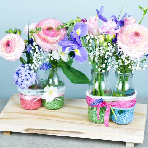 tételeket Dekoratív granulátum zöld díszkövek 2mm - 3mm 2kg