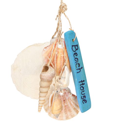 Floristik24 Dekoratív fogas Beach House Blue Capiz toronycsiga H25cm