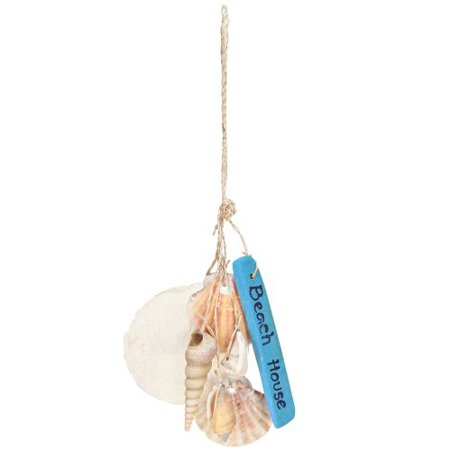 Floristik24 Dekoratív fogas Beach House Blue Capiz toronycsiga H25cm