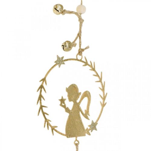 tételeket Deco fogas ablak, fém koszorú Advent, angyal, rénszarvas Ø9cm 3 db-os szett