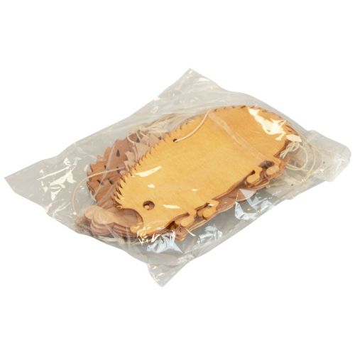 Floristik24 Dekoratív fogas fa sündisznó dekoráció barna natúr narancs 12x10cm 12 db