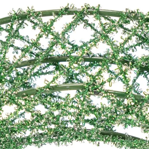 Zöld dekoratív drótháló koszorú barkácsoláshoz, 19 cm, 2 darab | Floristik24.hu