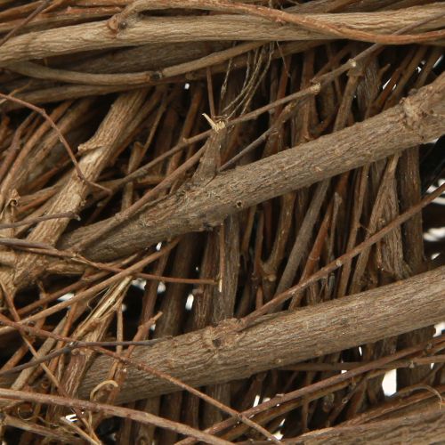 Floristik24 Szilfaágakból készült dekoratív koszorú natúr Ø28-30cm H6,5cm 2db