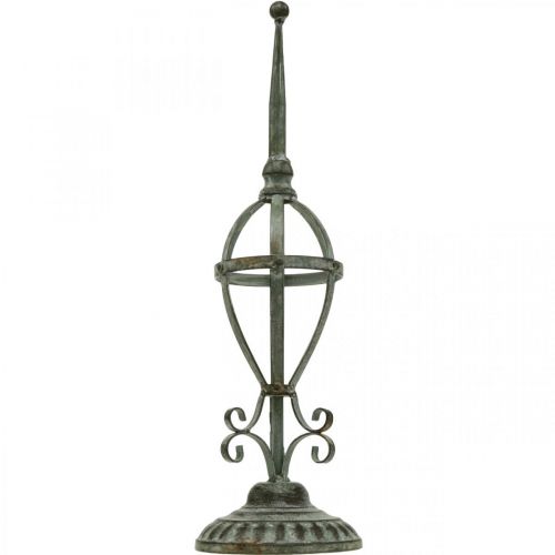 Floristik24 Koszorútartó fém antik megjelenés, asztaldísz shabby chic H51cm