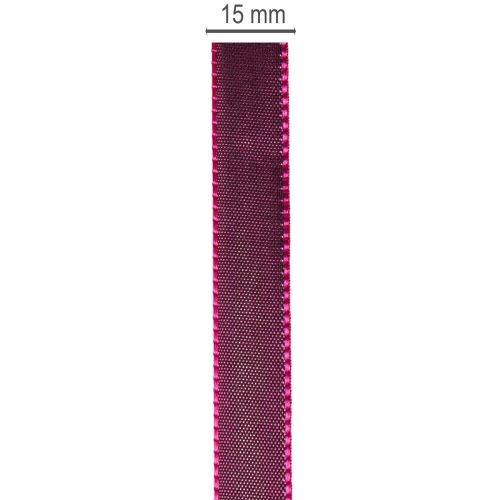 Keskeny taft ajándékszalag kreatív dekorációkhoz, 15 mm széles, 50 m hosszú | Floristik24.hu