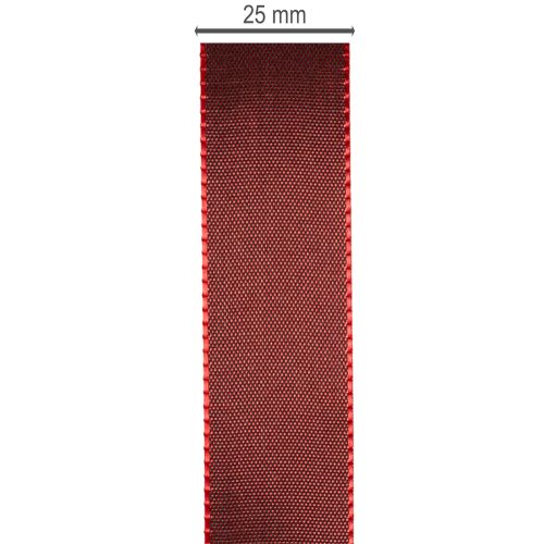 Ajándékszalag, elegáns és fényes taft szalag ünnepi alkalmakra, 25 mm széles, 50 m hosszú | Floristik24.hu