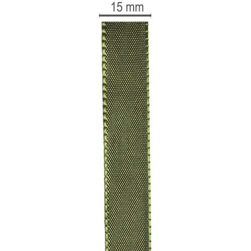 Ajándékszalag szőtt szegéllyel, taft szalag kézműveskedéshez, 15 mm széles, 50 m hosszú | Floristik24.hu