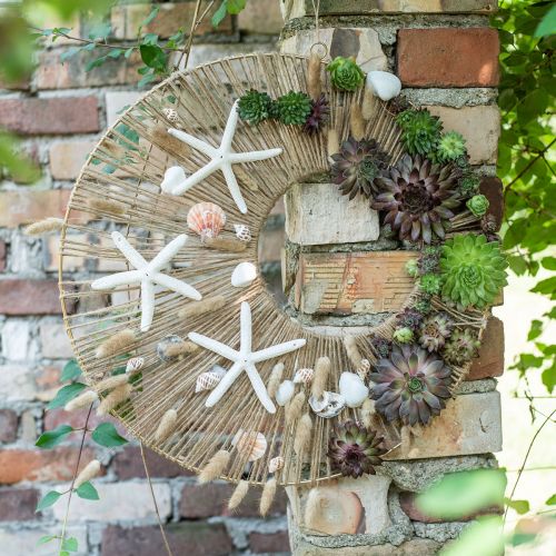 Floristik24 Díszkarika, fém gyűrű, díszgyűrű patina felakasztására Ø37cm 3db