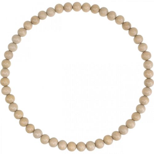 Floristik24 Díszgyűrű fagyöngy natúr függő dekorációs asztaldísz Ø30cm 2db