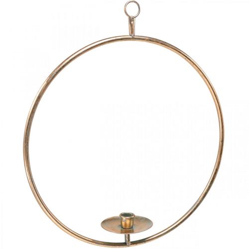 Dekoratív gyűrű akasztható gyertyatartóhoz Golden Vintage Ø39cm