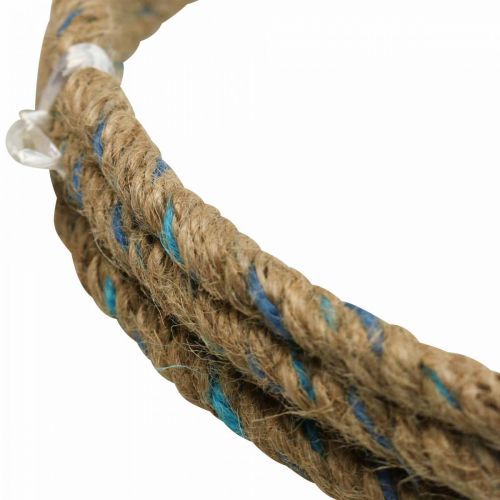 Floristik24 Jute díszítőgyűrű Scandi dekoratív gyűrű akasztáshoz Ø25cm 4db