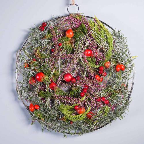 tételeket Díszgyűrű akasztáshoz fekete Ø35cm 4db