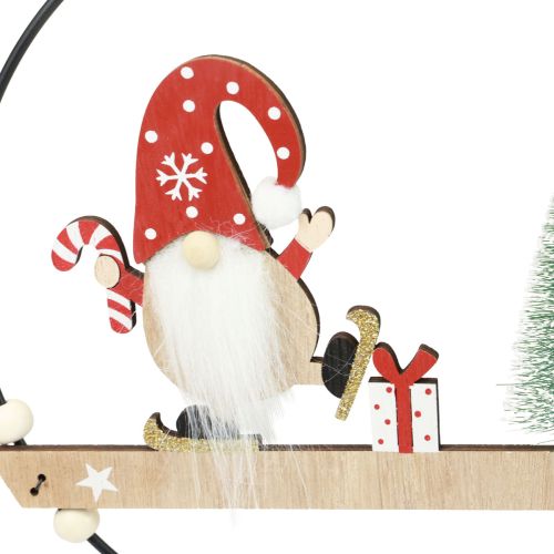 tételeket Dekoratív gyűrű fém törpe díszakasztó karácsonyi Ø21,5cm 2 db