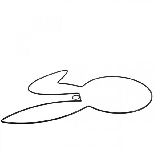 Floristik24 Díszgyűrű húsvéti nyuszi dekoráció fém, függő dísz húsvéti 40,5cm