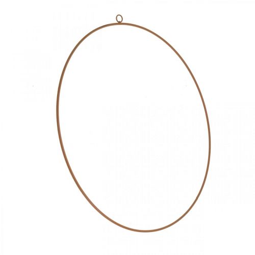 Floristik24 Díszgyűrű fém, fém gyűrű akasztáshoz, díszgyűrű patina Ø28cm 4db