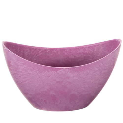 Dekoratív tál műanyag rózsaszín 20cm x 9cm M11.5cm 1 darab | Floristik24.hu