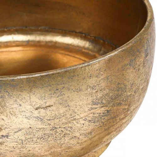 tételeket Dekoratív fémtál arany arany antik megjelenés Ø23,5/33/43cm 3 db-os készlet