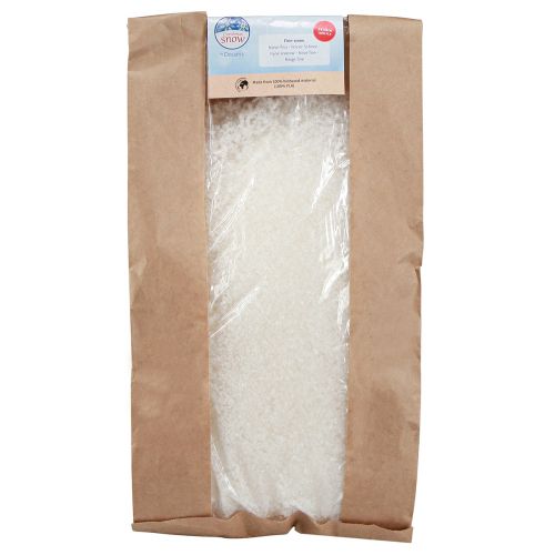 Floristik24 Dekoratív hó finom hófehér kukorica 100% bio alapú 4l