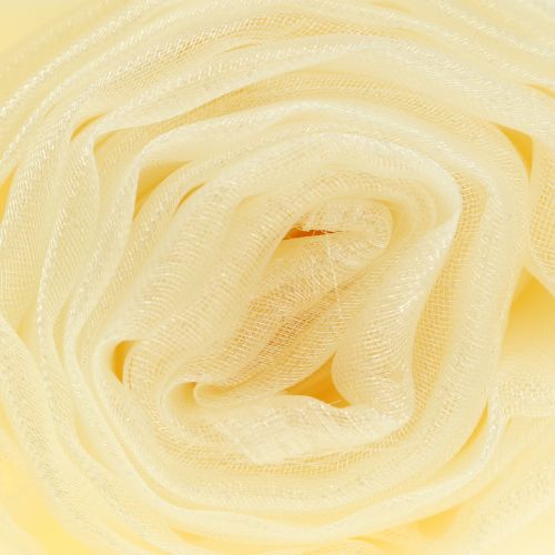 Floristik24 Dekoratív szövet organza krém 150cm x 300cm