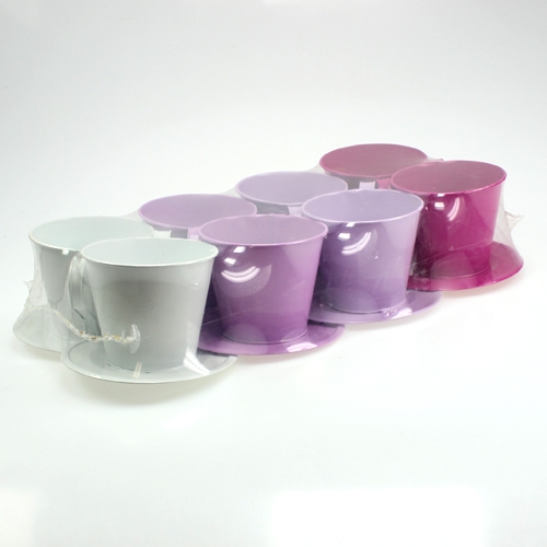 Floristik24 Dekoratív csésze tányérválasztékkal. Ø12cm H10cm 8db.