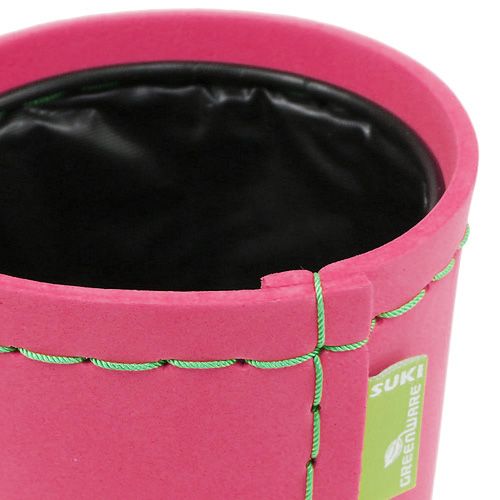 Floristik24 Díszítő edény rózsaszín Ø12cm H11,5cm