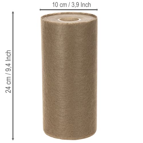 Nem szőtt asztaldísz tekercs 24 cm x 25 m barna színben ünnepi asztalokra | Floristik24.hu