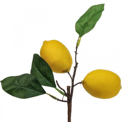 Floristik24 Deco Branch Mediterrán Deco Lemons Artificial 30cm