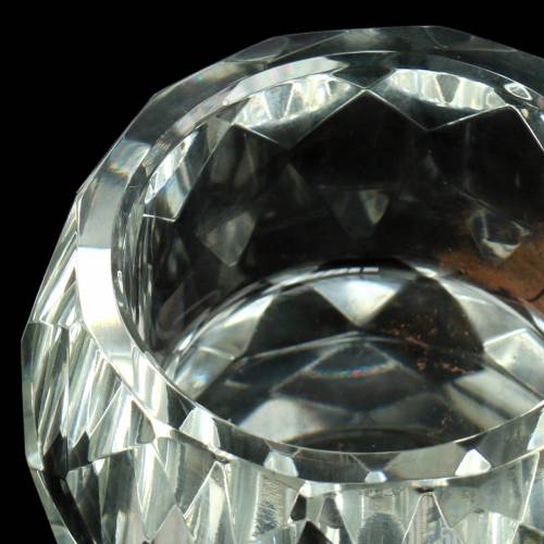 Floristik24 Gyémánt átlátszó teamécses tartó Ø6cm asztali dekoráció