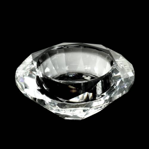 Floristik24 Gyémánt átlátszó gyertyatartó gyertyatartó Ø7cm