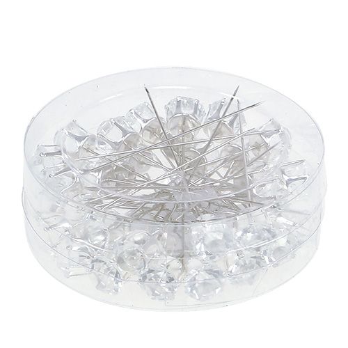 Floristik24 Gyémánt tű ezüst Ø10mm L6cm 36db