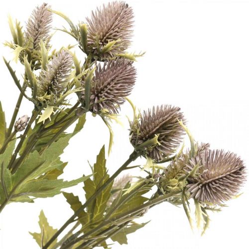 Floristik24 Műbogáncs lila ág 10 virágfej 68cm 3db