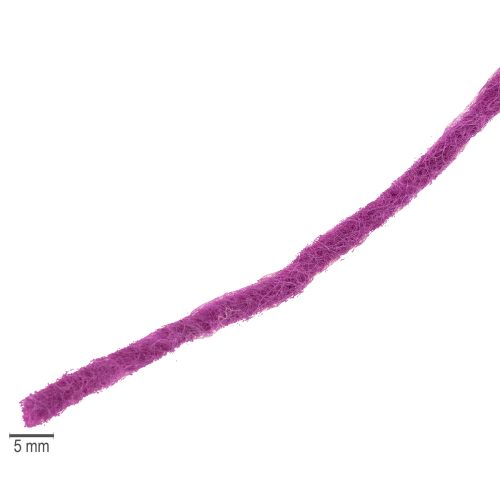 tételeket Lila gyapjúzsinór, 55m, díszzsineg virágkötészethez és kézműveskedéshez