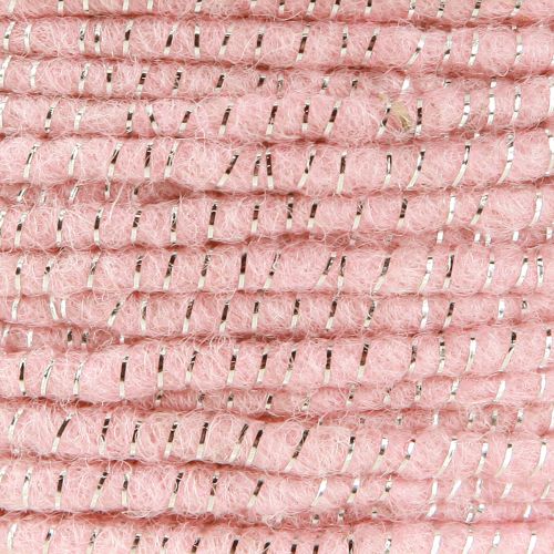 tételeket Kanóc Glamour Pink/Ezüst dróttal 33m