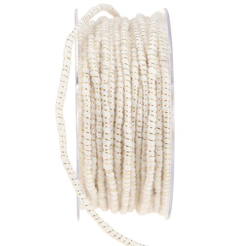 tételeket Glamour fehér/arany színű kanóc 33m dróttal