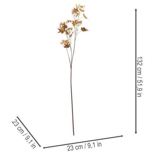 Műbőr őszi eukaliptusz ág levelekkel és gyümölcsfürtökkel, 132 cm | Floristik24.hu