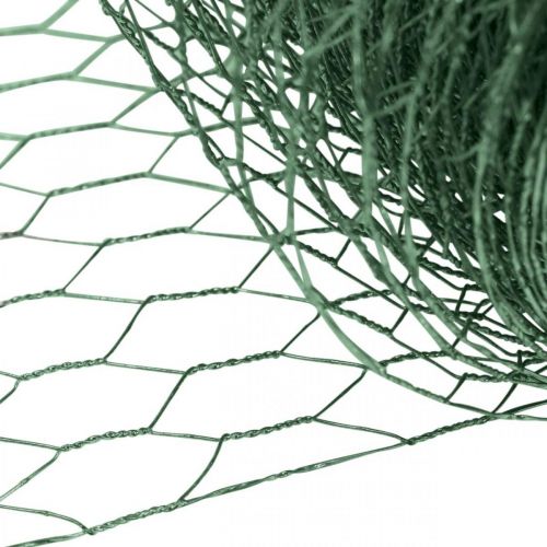 Hatszögletű háló zöld huzal PVC bevonatú drótháló 50cm×10m