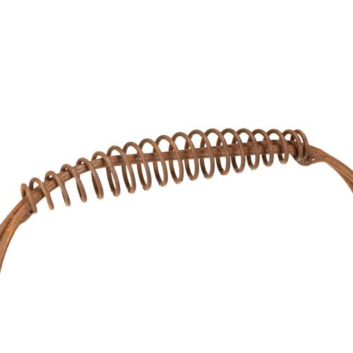tételeket Ovális drótkosár fogantyúval, kerti dekoráció, rozsdabarna felület, 30/25 cm, 2 db-os szett