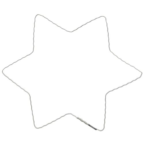 tételeket Drót csillag hullámgyűrű csillagok karácsonyi koszorúhoz 20cm 10 db