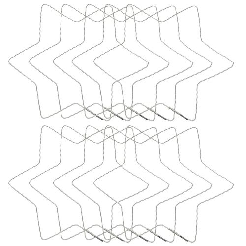 tételeket Drót csillag hullámgyűrű csillagok karácsonyi koszorúhoz 20cm 10 db