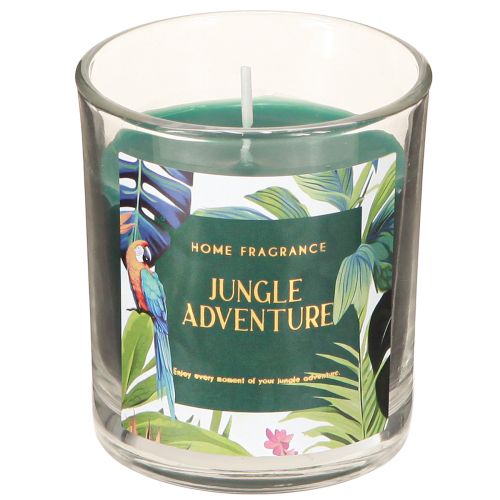 tételeket Illatos gyertya üvegedényben Uborka-Eukaliptusz gyertya Zöld Ø7cm