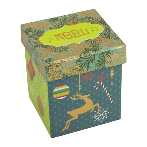 Floristik24 Illatos gyertya Karácsonyi gyertyaüveg átlátszó karácsonyi gyertya 7,5cm