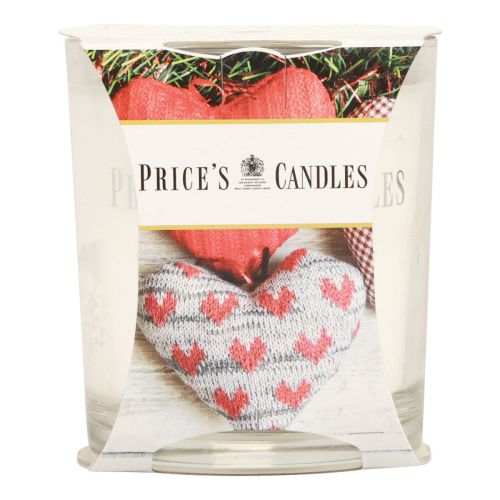 Floristik24 Illatos gyertya üvegben illatos gyertya Karácsonyi fehér H8cm