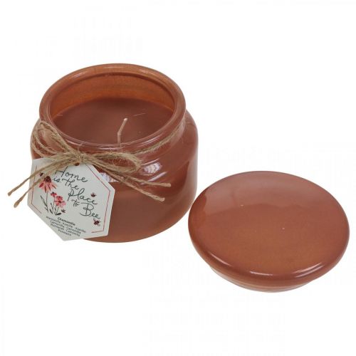 Floristik24 Illatos gyertyák üvegben Viasz gyertyák kamilla Ø10cm H8,5cm 3db