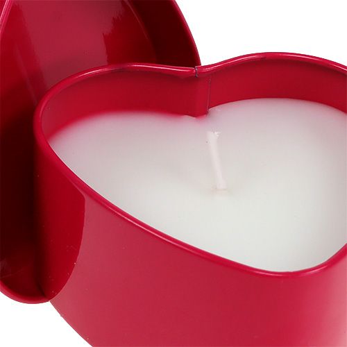 Floristik24 Illatos gyertya szív alakú rózsaszín 7cm x 3,5cm 1 db